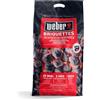 Weber Bricchetti di carbone/accessorio BBQ, combustibile naturale per calore di lunga durata, accensione in 20 minuti, fino a 3 ore di combustione, 8 kg