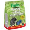 Flortis TOPICIDA Blocco PARAFFINATO 300 GR Protezione Topi RATTI Esterno