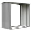 vidaXL Capannone da Giardino Acciaio Zincato 172x91x154 cm Grigio Capanno Box