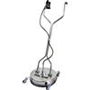 KiwiHood Pulitore per superfici in acciaio inox da 20 pollici ad alta pressione con pressione massima di 4500 PSI, 2 ugelli, angolo di spruzzo 25° e 4 ruote per terrazza, cortile, passerella, zona