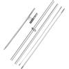 QSUM Kit di aste per bandiera con piume, 3,9 m, in lega di alluminio, senza vento, per bandiere con piume da 2,4 m, con picchetto, base resistente, borsa portatile