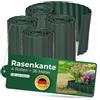Novatool Bordo per prato, in plastica, altezza 20 cm, 4 x 9 m, verde, per giardino, per stagno, per giardino, per giardino, per giardino