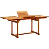 vidaXL Tavolo da Pranzo per Esterni (120-170) x80x75 cm in Legno Acacia