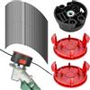 QENETY F016800431 Linea decespugliatore, compatibile con Bosch AFS 23-37 decespugliatore, 37 cm x 3,5 mm Bosch Strimmer Line con testa di taglio F016F04839, copertura bobina F016F04841 (53 pezzi)