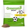 Greenato 1 kg di semi di prato Greenato sport, prato per sport, prato e parco giochi, campo da gioco, semi di erba, semi per prato, erba