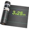OUNUO Telo Pacciamatura Anti Erbacce, 3m x 25m, Pacciamatura Permeabile all'Acqua, Resistente allo Strappo, Elevata Resistenza UV, 90g/m² Telo Anti Erbacce per Giardino e Orto