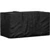 vidaXL Borsa Porta Cuscini da Giardino Nera 150x75x75 cm Polietilene
