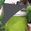 Hiseng Tenda a Vela Ombreggiante Impermeabile Triangolo, Vele Parasole da Giardino Protezione Raggi UV 95% Telo Ombreggiante Terrazzo con 3 Corde per Piscina Patio Pergola (Grigio scuro,4x4x4m)