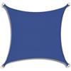 Hiseng Tenda a Vela Ombreggiante Impermeabile Quadrato, Rettangolo Vele Parasole da Giardino Protezione Raggi UV 95% Telo Ombreggiante Terrazzo Telo Ombra Tenda da Sole (Blu,4x4m)