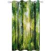 Hiseng Tende per Gazebo Impermeabile 1 Pezzi Tende da Esterno con Anelli, 3D Stampa di Foresta Tenda da Esterno Oscurante per Balcone Giardino Terrazzo Veranda e Finestre (100x140cm,Luce del Sole)