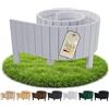 Floranica Bordura Giardino H30 x L200 cm Argento bordo dritto