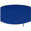 AXFZZRS Copertura per Mobili da Giardino, Telo Protettivo Rotonda per Tavolo e Sedie da Esterni, 420D Oxford, Impermeabile & Antipolvere & Anti-UV & Resistente allo Strappo - Blu (110x75cm)