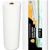 SPRINGOS - Telo protettivo in PP bianco per giardino, 1,1 x 50 m, 17 g/m²