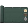 Tata Home Telo Copri Ringhiera da Esterno Copri Balcone Frangivista Balcone Schermi Divisori Protettivi Schermo Privacy Terrazzi Recinzioni Giardino 90x500 cm Verde