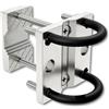 KDR Produktgestaltung Supporto per ombrellone in acciaio inox per ringhiere di balconi rotondi e quadrati Supporto per ombrellone Supporto per ombrellone da balcone Staffa stabile per il fissaggio sicuro alla ringhiera