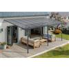 Cazeboo Carport/Pergola Addossata 15m² KLEO 5x3m Alluminio Grigio