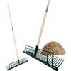 CRISALIDE® Rastrello per Fieno 32 Denti - Manico in Legno di Faggio 150 cm - Con Vite di Fissaggio Inclusa - Attrezzo da Giardinaggio e Agricoltura Professionale