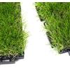 STI Mattonelle Prato Sintetico 30mm 30cm x 30cm 9 Pezzi 0,81 Metri Quadri Click Clack Incastro Modulare