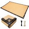Generico Vela Ombreggiante Rettangolare Beige Con Occhielli Ogni 50cm, Telo Ombreggiante Esterno 90% Traspirante E Permeabile All'Acqua Con Angoli Rinforzati Per Pergola Terrazza Giardino(3x3.5m)