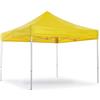 GrecoShop Gazebo Pieghevole Impermeabile 3x3m Giallo Ocra Copertura PVC, Struttura a Fisarmonica, Ideale per Mercatini, Fiere, Eventi, Catering, Esposizioni, Aree Vendita e Stand Promozionali - 5559