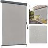 ACXIN Tenda a rullo allungabile, con meccanismo a manovella, per balcone, sole e privacy, con manovella, per terrazza e balcone (160 x 250 cm, grigio chiaro)