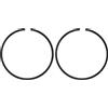 M METERXITY 2-Pz Fasce Elastiche per Pistone da 47mm x 1.5mm Fasce Elastiche Standard per Motoseghe Elettriche, Parti di Ricambio [Nero]