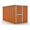 Notek Box in Acciaio Zincato Casetta da Giardino in Lamiera 1.75 x 3.07 m x h1.82 m - 95 kg - 5,4 Metri Quadri (Finitura Legno)