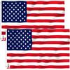 ANLEY Confezione da 2 Fly Breeze 3x5 piedi bandiera americana in poliestere americano - colore vivido e resistente allo sbiadimento UV - testata in tela e doppia cucitura - bandiere USA