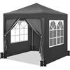 WOLTU Gazebo pop up 2x2m con sacchi di sabbia Tendone Pieghevole Antracite