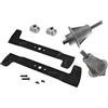 perfektGarten Set lama per tosaerba da 122 cm + supporto lama compatibile con Alpina Brill Castel Garden Iseki Stiga Solo Sabo