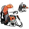 Generico TAGLIAERBA DECESPUGLIATORE MOTORE a SCOPPIO 52cc a ZAINO A SPALLA ALIMENTATO con CARBURANTE MISCELA 2% giardinaggio