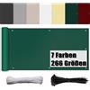 Ufamiluk Telo ringhiera per Esterni Verde Frangivento Impermeabile con Occhielli Fascette e Corde Schermo Privacy per ringhiere balconi Giardino Recinzione 75x450cm