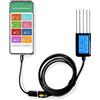 Generic Analizzatore Del Terreno, Misuratore Digitale Usb Per L'analisi Del Terreno, Tester Per Azoto, Fosforo, Potassio, Npk, Ph, Umidità, Ec Per App Android, Test Di Fertilità Del Terreno Per Giardino