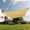 Maanta - Ez Breez Tenda a Vela Ombreggiante Traspirante Rettangolare - Tenda da Sole per Esterno con Protezione UV per Terrazza, Giardino e Piscina (Avorio, 3x2m)