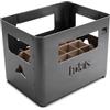 höfats - BEER BOX braciere - cestino per bevande, lavabo, barbecue e sgabello in uno - per giardino e terrazza -In acciaio Corten - aspetto arrugginito