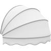 KDDFN Tenda Cappottina da Sole,Tenda a Ventaglio da Balcone Pieghevole,Tenda da Sole Modello,Tettoia per Porta a Cupola,UV Protezione Solare Antipioggia,per Porte e Finestre (Diameter:100cm/39in,White)