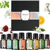 LOPHE Set di Olio Essenziale, 8 x 10 ML Oli Essenziali di Aromaterapia, Oli Esse