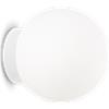 Ideal Lux APPLIQUE A PARETE MAPA BIANCO 1 LUCE ATTACCO G9 LAMPADINA INCLUSA IN VETRO BIANCO SOFFIATO 11CM