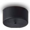 Ideal Lux MAPA SINGLE ROSONE IN METALLO D.9CM PER VETRI 10CM NERO