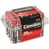 Camelion 11102003 - Confezione 20 pile alcaline AAA