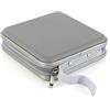 Gadget Hoppa Custodia rigida a portafoglio per 36 CD e DVD, portatile, colore: argento/grigio