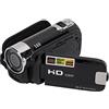 Qiilu Videocamera 1080P Full HD 16MP Zoom 16X LCD 2,7 pollici 270° di rotazione USB Flash (Nero)