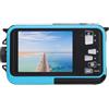 XUMIUZIY Fotocamera Subacquea 2,7K, Fotocamera Digitale Impermeabile Full HD 2,7K 48MP Zoom 16X Fotocamera Subacquea Fotocamera Digitale Compatta Resistente All'acqua 11FT per Snorkeling
