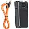 TQUXNGA Leggero 1600mAh Handheld Power Extension Grip Tipo C Ricarica Porta di Ricambio per Pocket 3 4 Power Handle Extended Grip