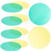 VILLCASE Lente Filtrante a Spot 100mm in Plastico Giallo/verde per Faretti Portatili, 10 Pezzi, Leggera e Facile da Sostituire