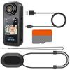 Generic Videocamera sportiva con registrazione audio e video | Videocamera elettronica | Dispositivo di registrazione compatto impermeabile a 180° per viaggi, passeggiate con animali domestici