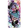 MUTOUREN Cover per Samsung Galaxy A41 Custodia in Silicone TPU Trasparenti Ultra Sottile Antigraffio Antiurto Protettivo Case con Pellicola Proteggi Schermo, Rosa Nera