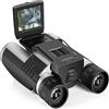 Generic Binocolo digitale con fotocamera 12 x 32, schermo LCD da 2 pollici, registratore di foto HD, 1080P 5MP, con scheda di memoria da 32 GB, per bird watching, concerti, sport, nero (32 GB)