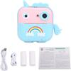 Fockety Camera di Stampa Istantanea per Bambini, Fotocamera Digitale per Bambini da 24 MP con connettività BT e Display da 2,4 Pollici, Stampe su Carta Termica da 57 * 30, Ideale per 3-14 (blu+rosa)