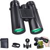 Kuisoe binocolo professionale 12x42 HD, binocolo impermeabile, dotato di prismi BaK-4 e obiettivo rivestito FMC con adattatore per cellulare per fotografia
